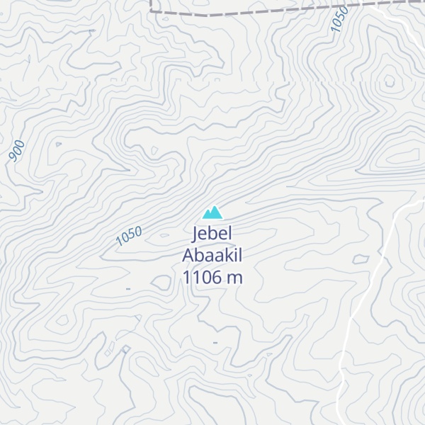 Map of Jebel Abaakil