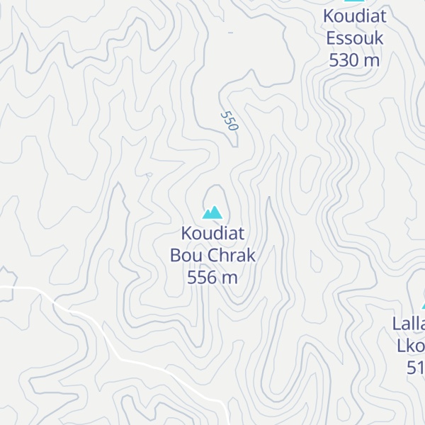 Map of Koudiat Bou Chrak