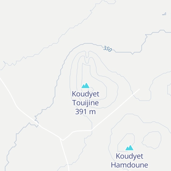 Map of Koudyet Touijine