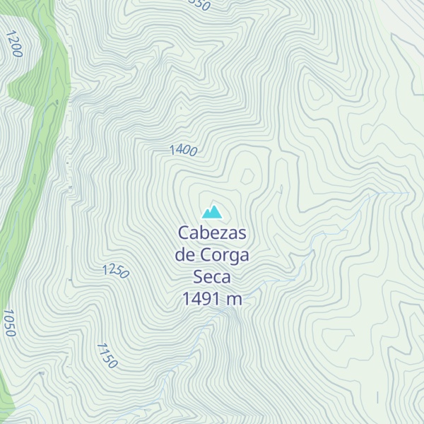 Map of Cabezas de Corga Seca
