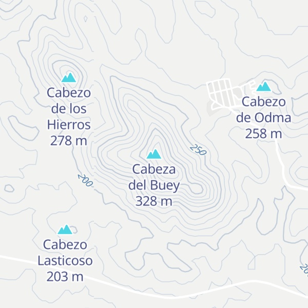 Map of Cabeza del Buey