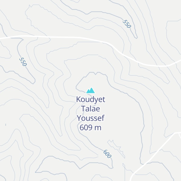 Map of Koudyet Talae Youssef