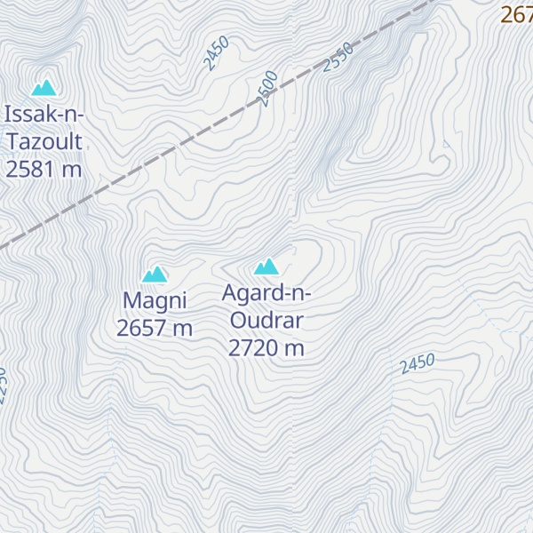 Map of Agard-n-Oudrar