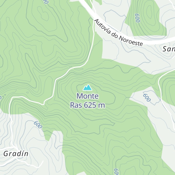 Map of Monte Ras