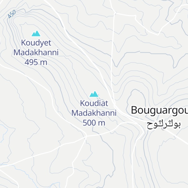 Map of Koudiat Madakhanni