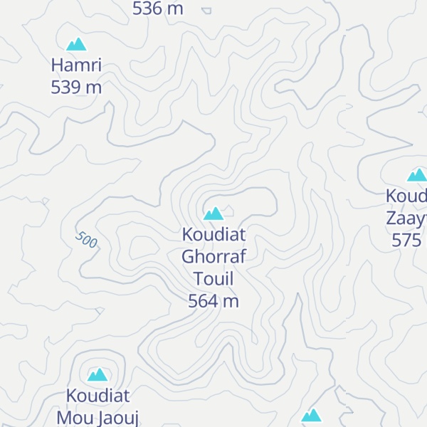 Map of Koudiat Ghorraf Touil