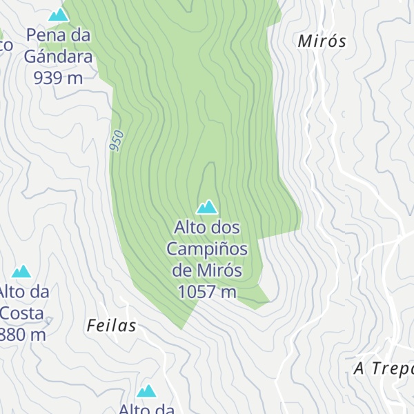 Map of Alto dos Campiños de Mirós