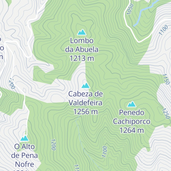 Map of Cabeza de Valdefeira