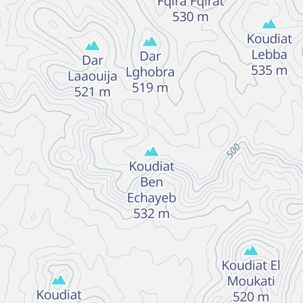 Map of Koudiat Ben Echayeb
