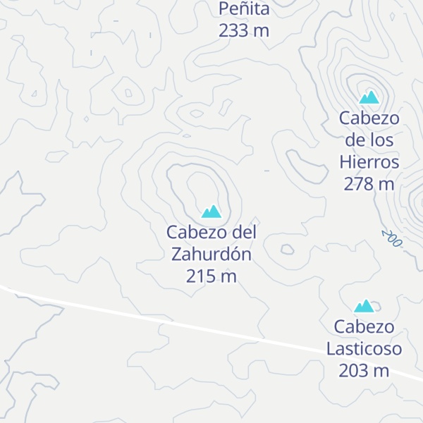 Map of Cabezo del Zahurdón