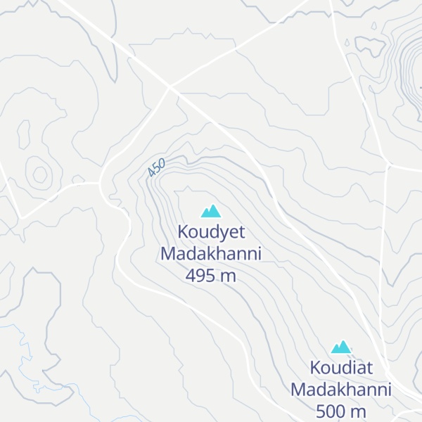 Map of Koudyet Madakhanni