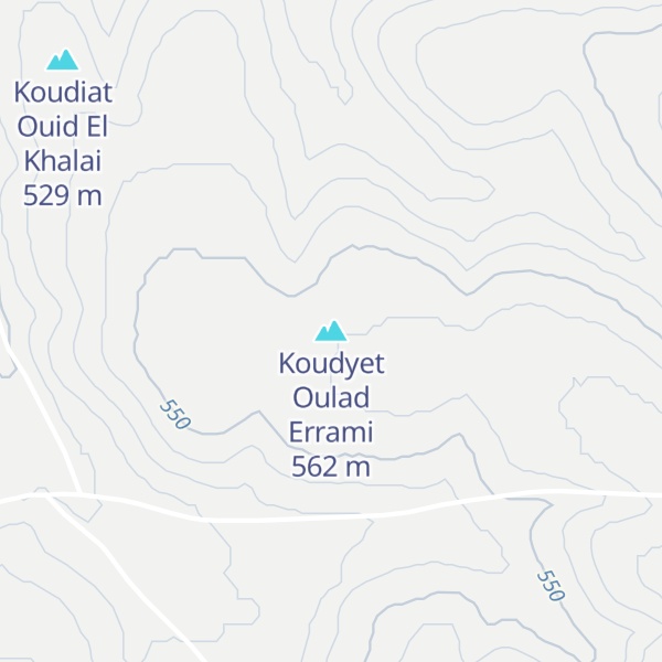 Map of Koudyet Oulad Errami