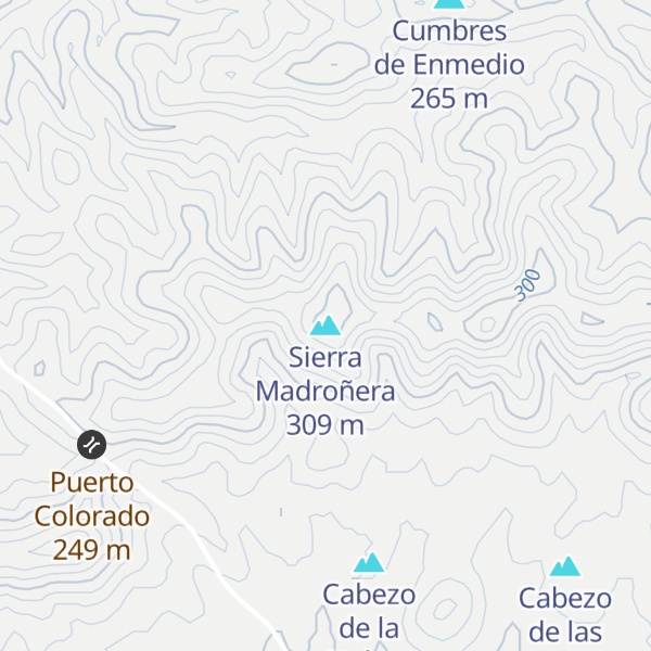 Map of Sierra Madroñera