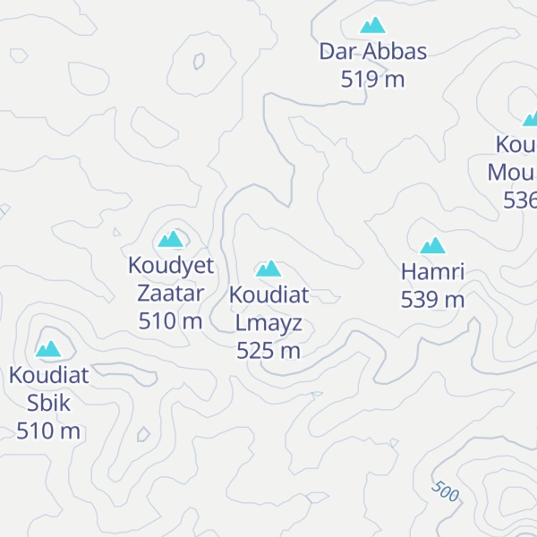 Map of Koudiat Lmayz
