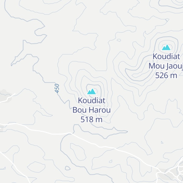 Map of Koudiat Bou Harou
