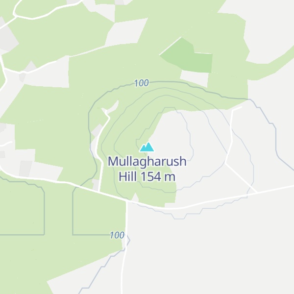 Map of Mullagharush Hill