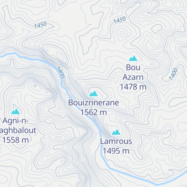 Map of Bouizrinerane