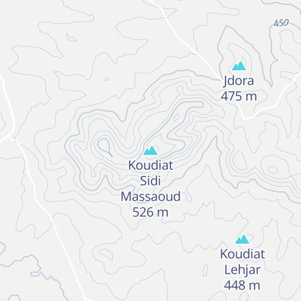 Map of Koudiat Sidi Massaoud
