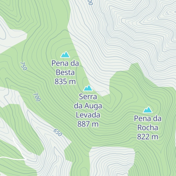 Map of Serra da Auga Levada