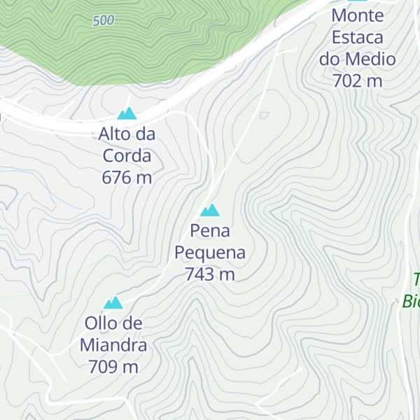 Map of Pena Pequena