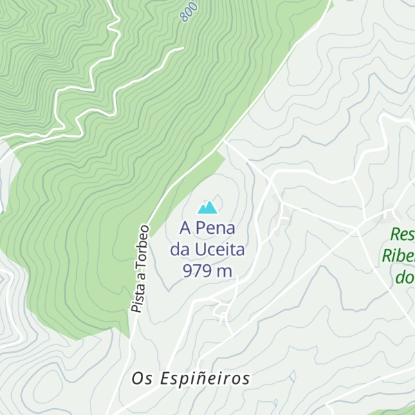 Map of A Pena da Uceita
