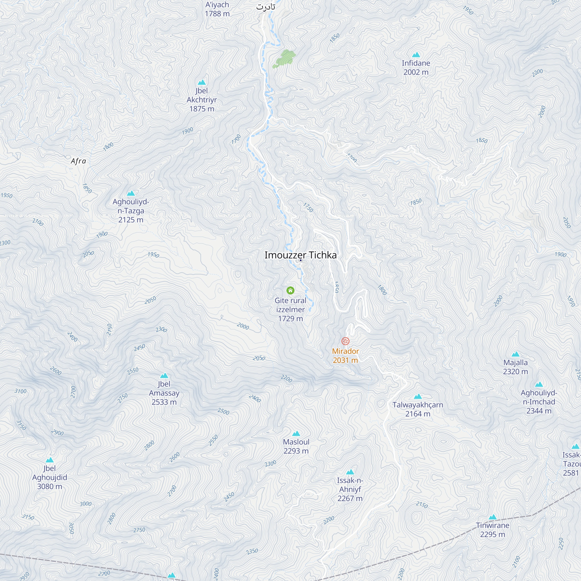 Gite rural izzelmer map