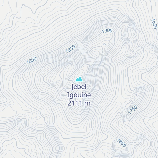 Map of Jebel Igouine