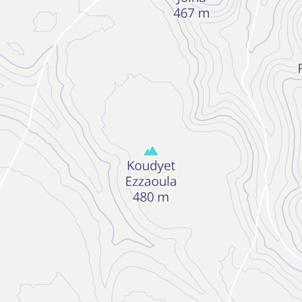 Map of Koudyet Ezzaoula