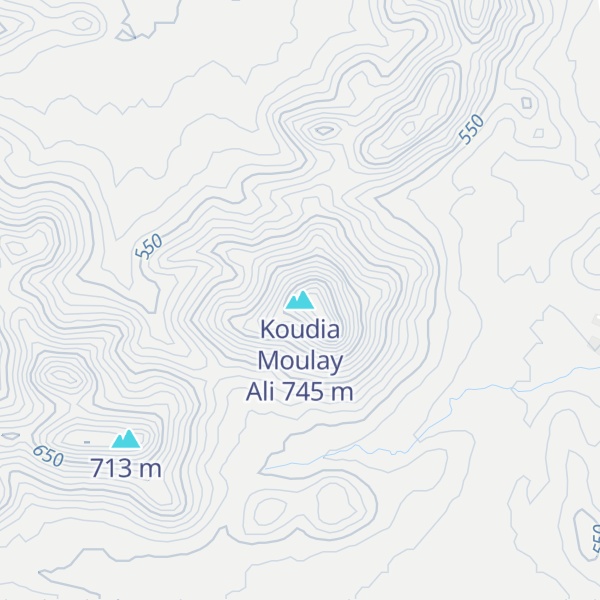 Map of Koudia Moulay Ali
