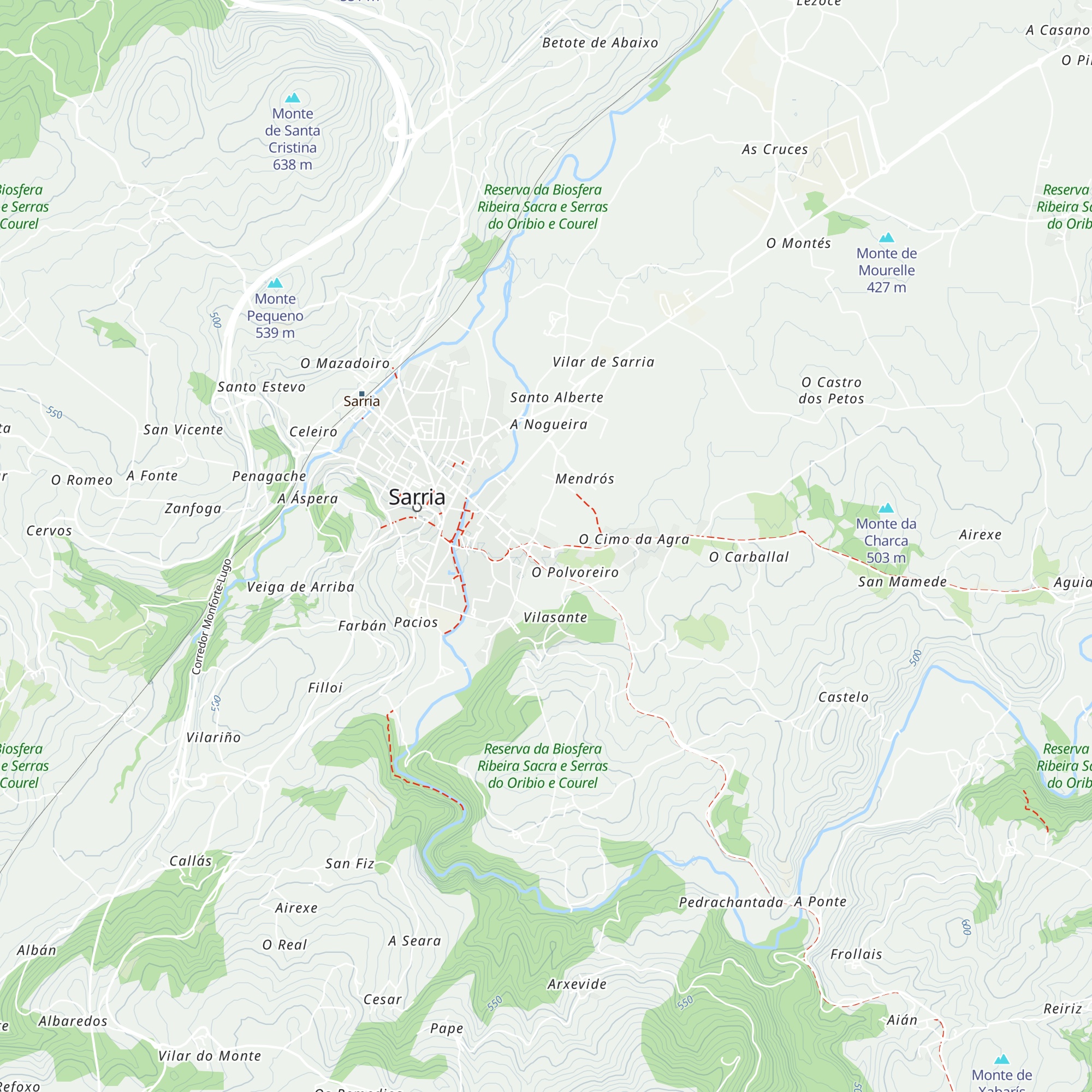 Asociacion de Amigos do Camiño de Santiago map
