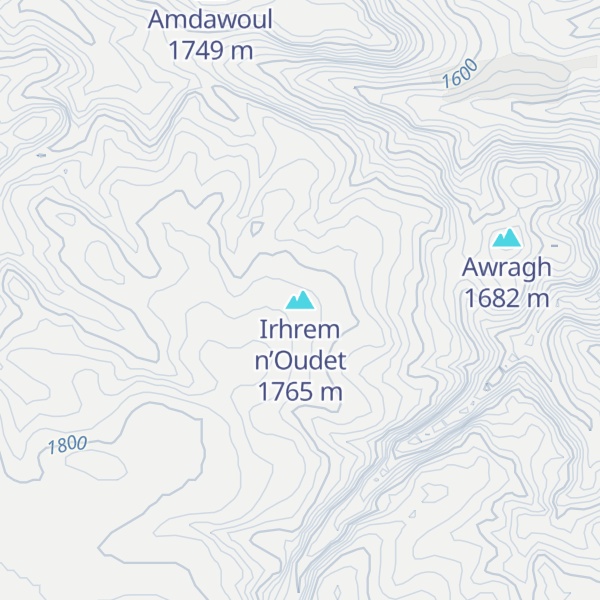 Map of Irhrem n’Oudet