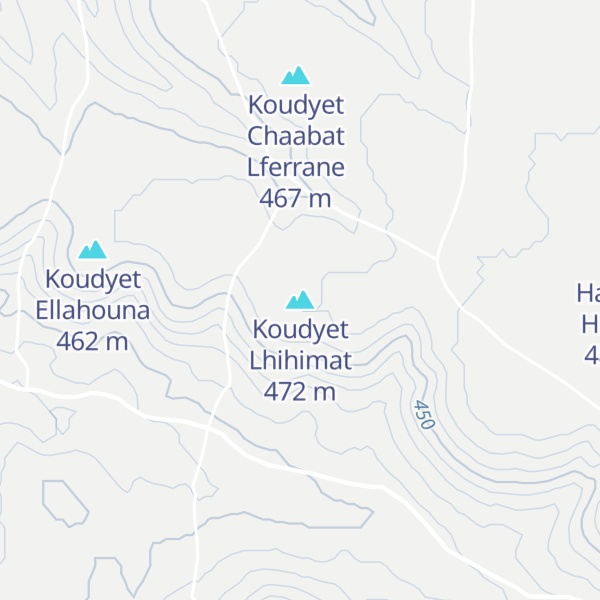 Map of Koudyet Lhihimat