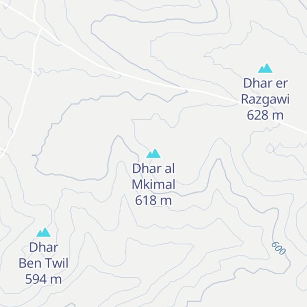 Map of Dhar al Mkimal