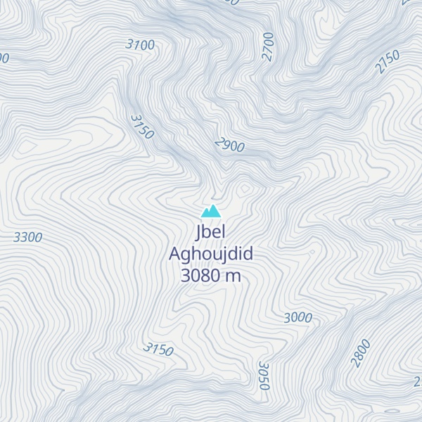 Map of Jbel Aghoujdid