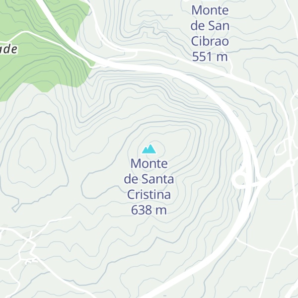Map of Monte de Santa Cristina