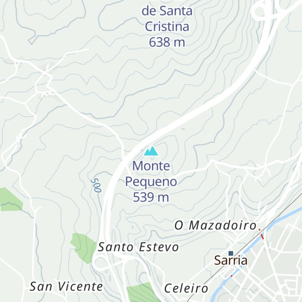 Map of Monte Pequeno