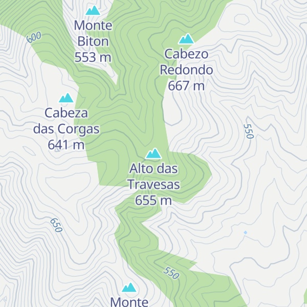 Map of Alto das Travesas