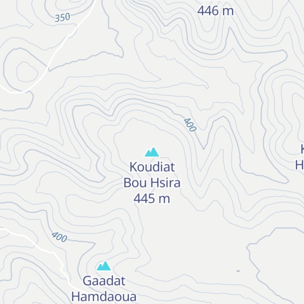 Map of Koudiat Bou Hsira