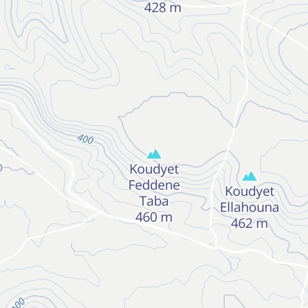 Map of Koudyet Feddene Taba