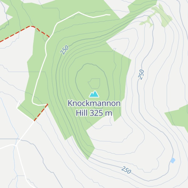 Map of Knockmannon Hill