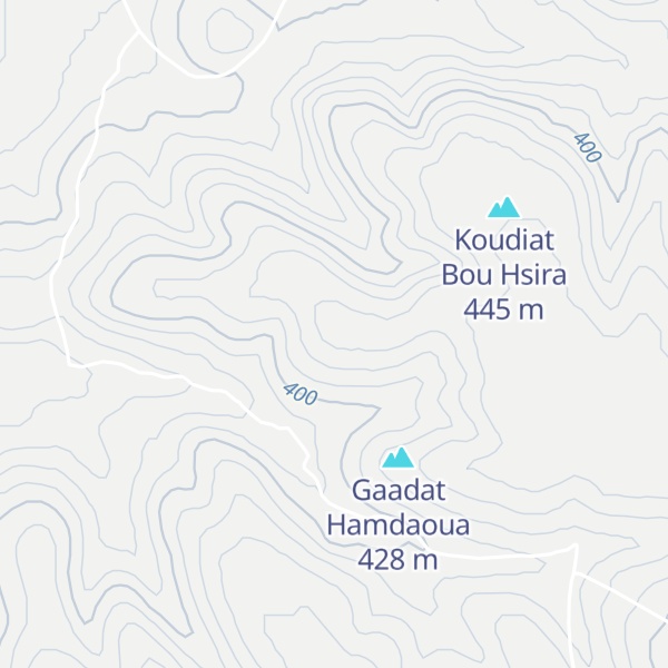 Map of Koudyet Leghouirat