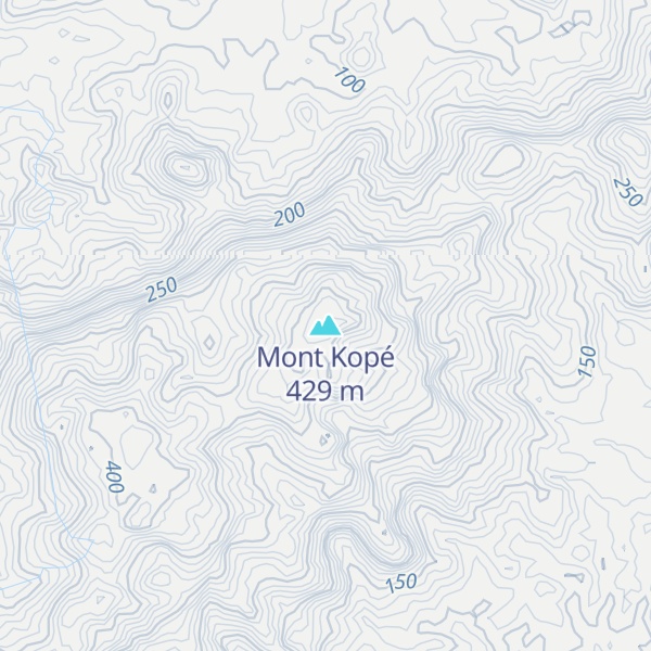 Map of Mont Kopé