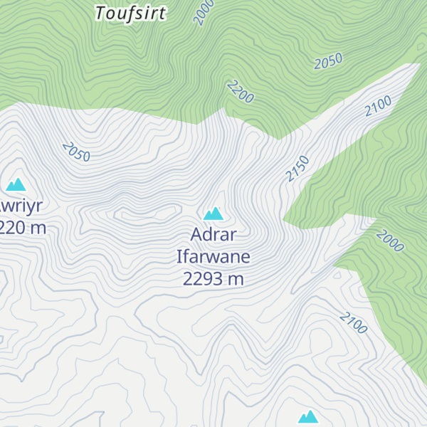 Map of Adrar Ifarwane
