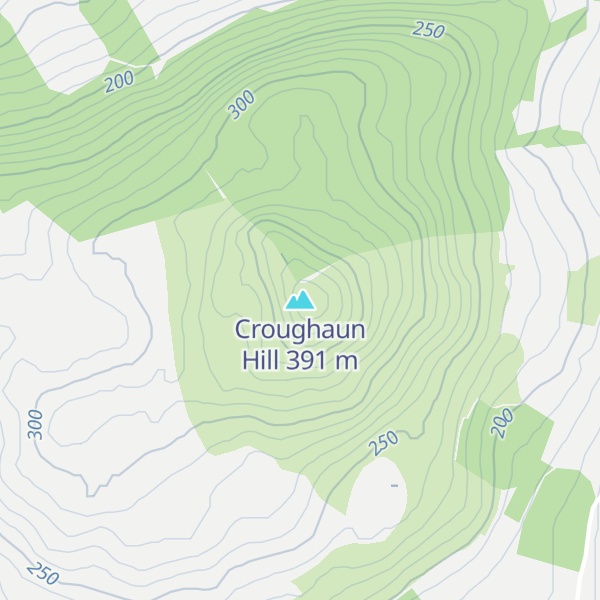 Map of Croughaun Hill
