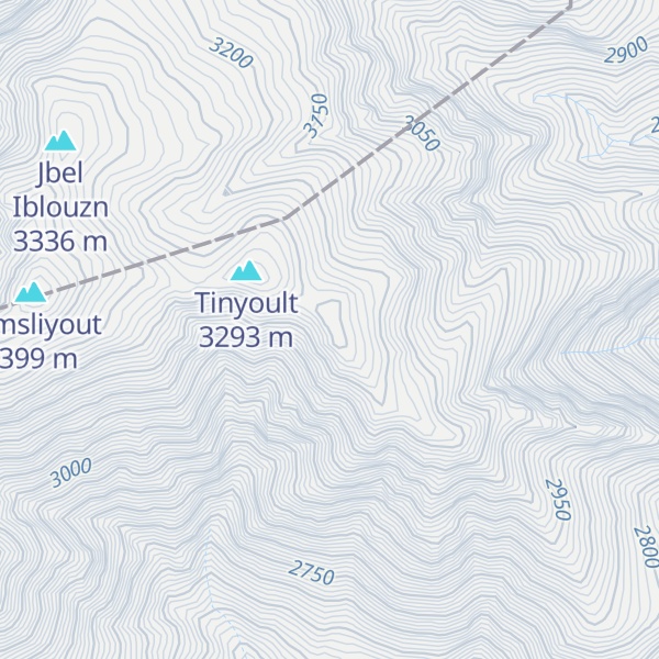 Map of Adrar Oulawniyn