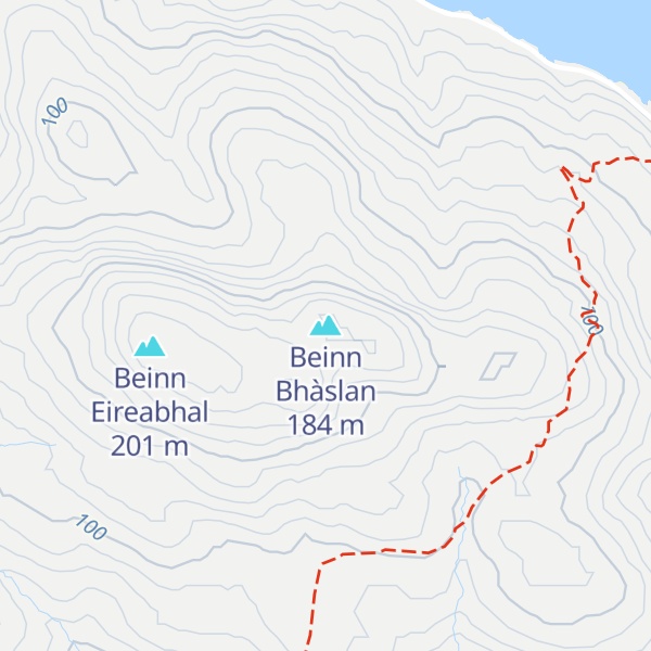 Map of Beinn Bhàslan
