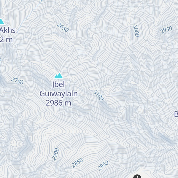 Map of Jbel Isk ’Yahya