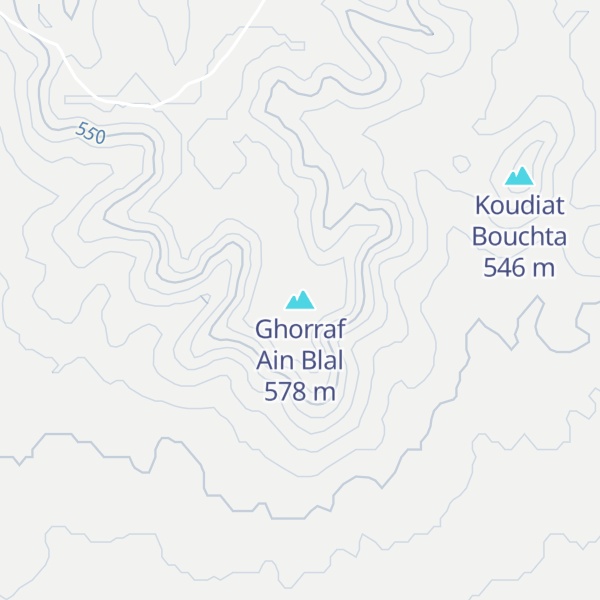 Map of Ghorraf Ain Blal