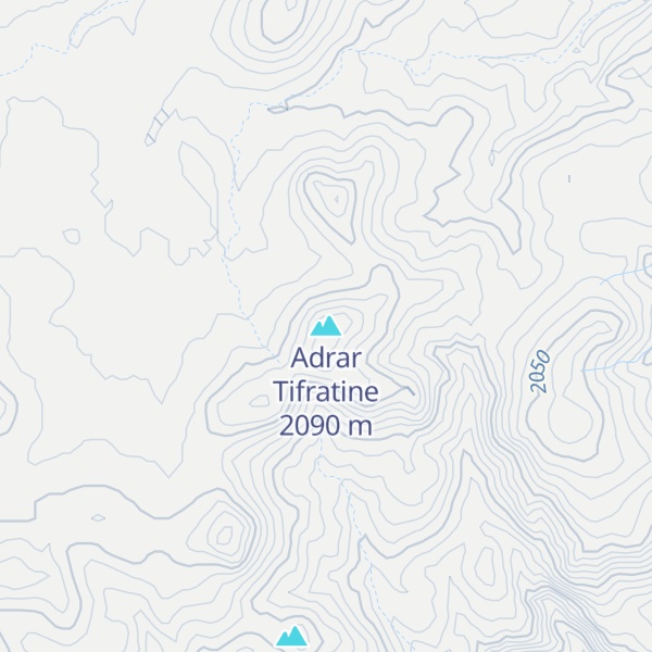 Map of Adrar Tifratine