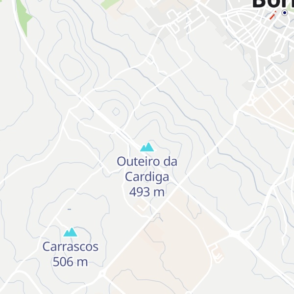 Map of Outeiro da Cardiga